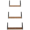 Seinähyllyt 3 kpl Vanha puu 40 x 16 x 15,5 cm
