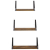 Seinähyllyt 6 kpl Savutammi 40 x 16 x 15,5 cm