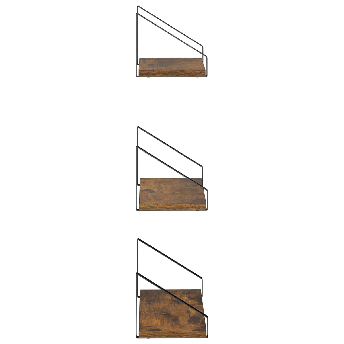 Seinähyllyt 6 kpl Savutammi 40 x 16 x 15,5 cm