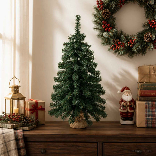 Mini joulukuusi 45 cm Polyvinyylikloridi Vihreä