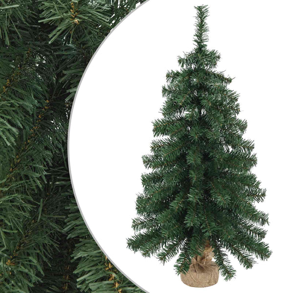 Mini joulukuusi 45 cm Polyvinyylikloridi Vihreä