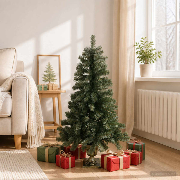 Mini joulukuusi 120 cm Polyvinyylikloridi Vihreä