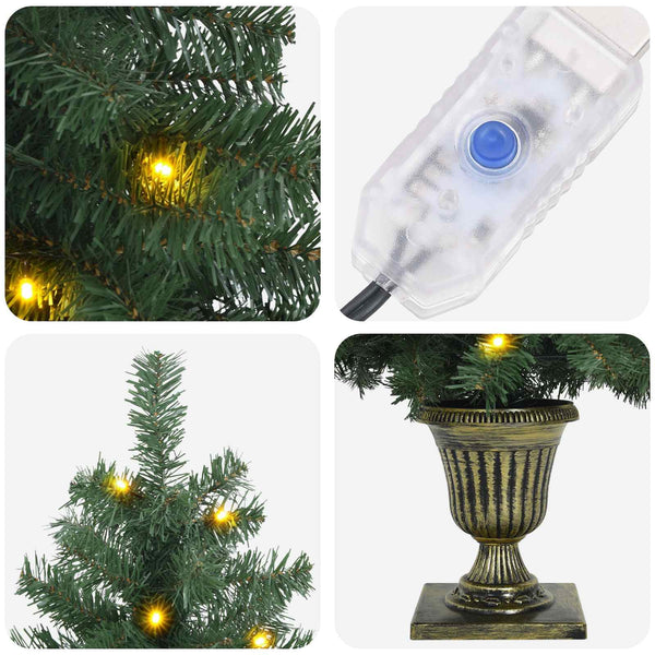 Mini joulukuusi 120 cm 100 LEDiä Lämpimän Valkoinen