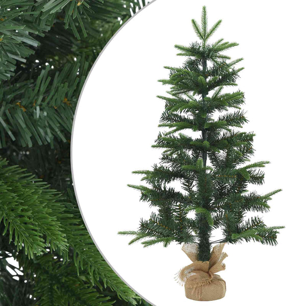 Mini joulukuusi 45 cm PVC ja PE Vihreä