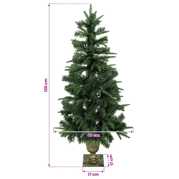 Mini joulukuusi 120 cm PVC ja PE Vihreä