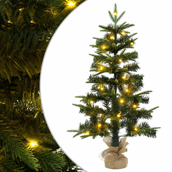 Mini joulukuusi 45 cm 25 LEDiä Lämpimän Valkoinen PVC ja PE