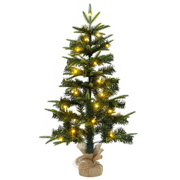 Mini joulukuusi 90 cm 50 LEDiä Lämpimän Valkoinen PVC ja PE