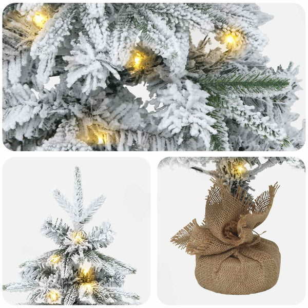 Mini joulukuusi 45 cm 25 LEDiä Lämpimän Valkoinen PVC ja PE