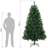 Tekojoulukuusi 240 cm PVC ja metalli Vihreä