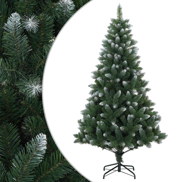 Tekojoulukuusi 120 cm PVC ja metalli Vihreä