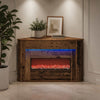 Koristetakka LED-valonauhalla Vanha puu 95 x 42,5 x 60 cm