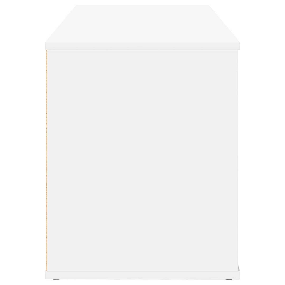 Sähkötakka valkoinen 100 x 37 x 45,5 cm Tekninen puu