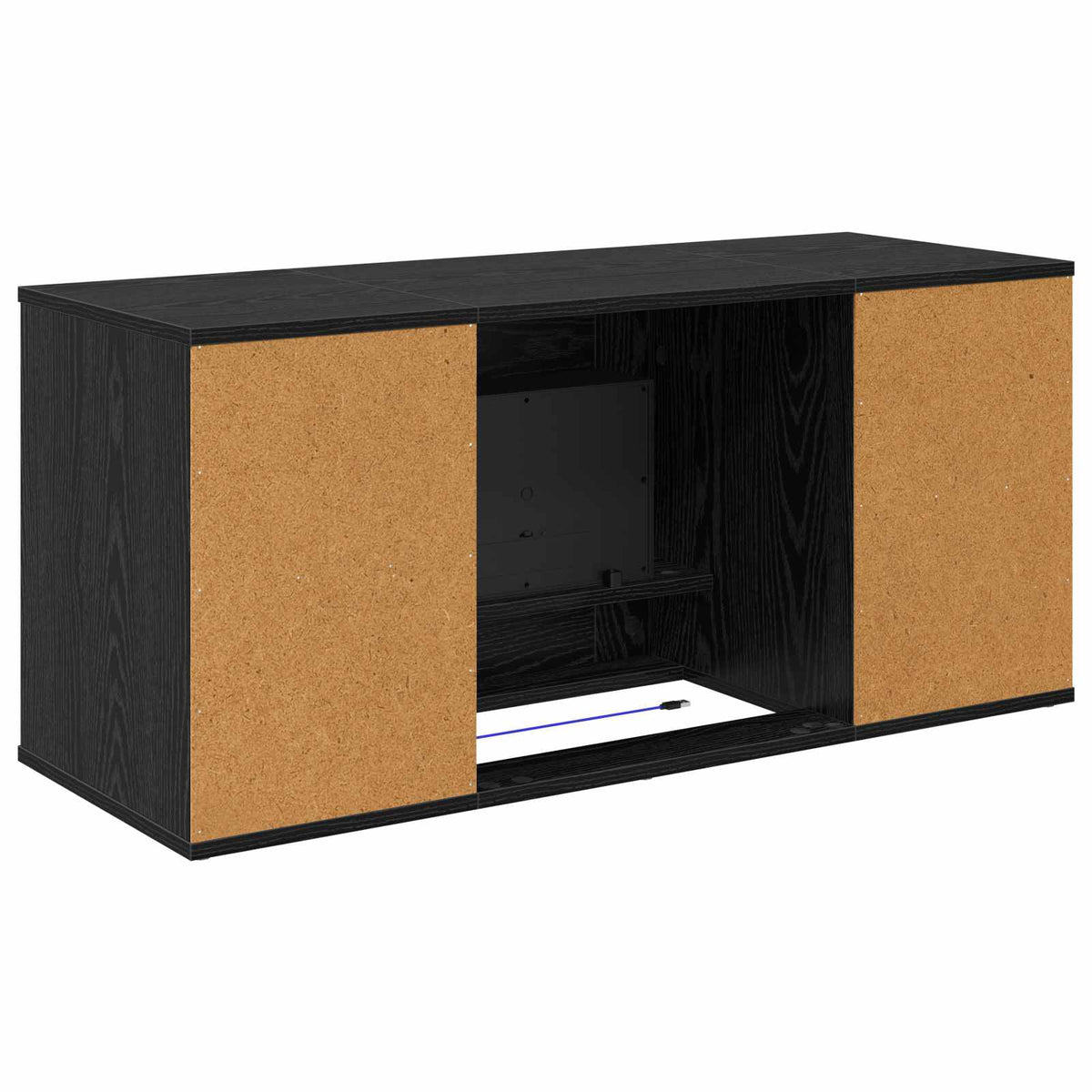 Sähkötakka Musta tammi 100 x 37 x 45,5 cm Tekninen puu