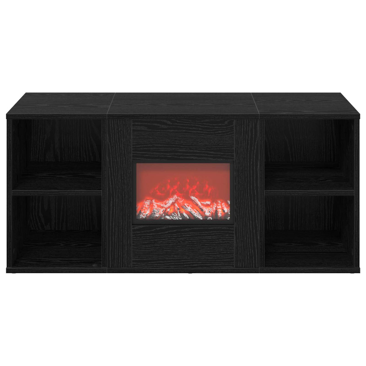 Sähkötakka Musta tammi 100 x 37 x 45,5 cm Tekninen puu