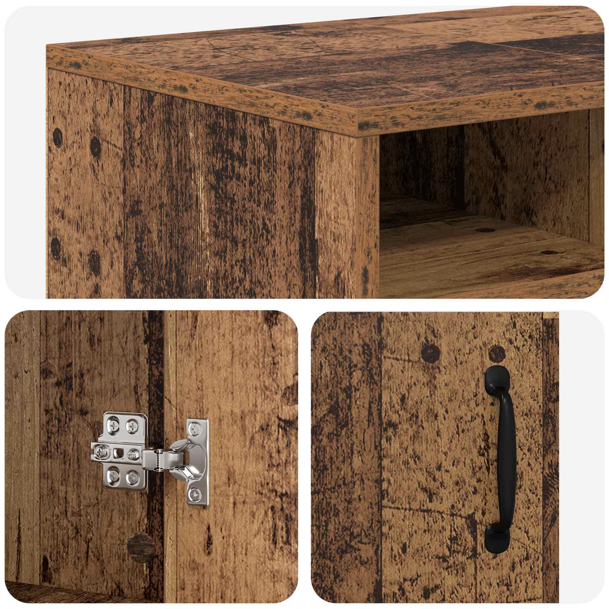 Sähkötakka Vanha puu 100 x 33 x 55 cm Tekninen puu