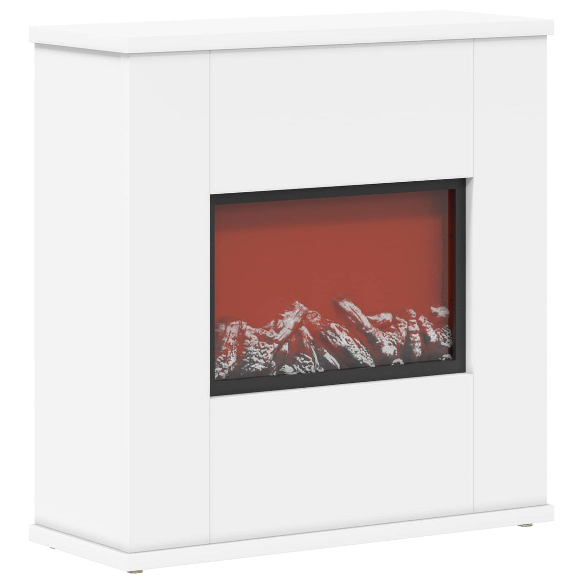 Sähkötakka valkoinen 47 x 18 x 48 cm Tekninen puu