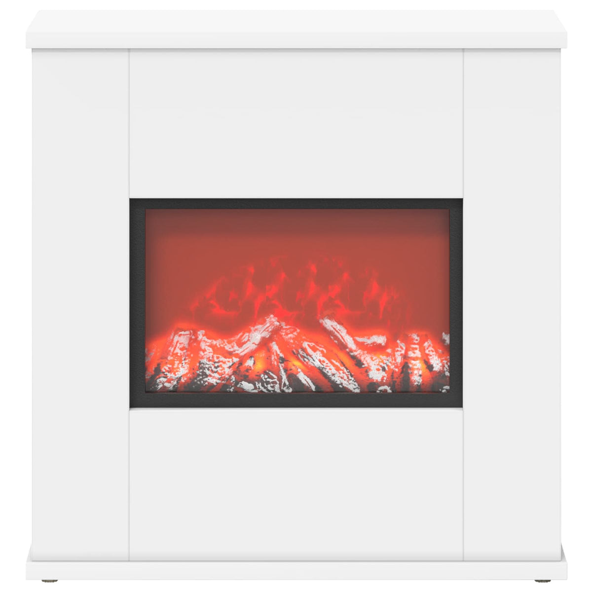 Sähkötakka valkoinen 47 x 18 x 48 cm Tekninen puu