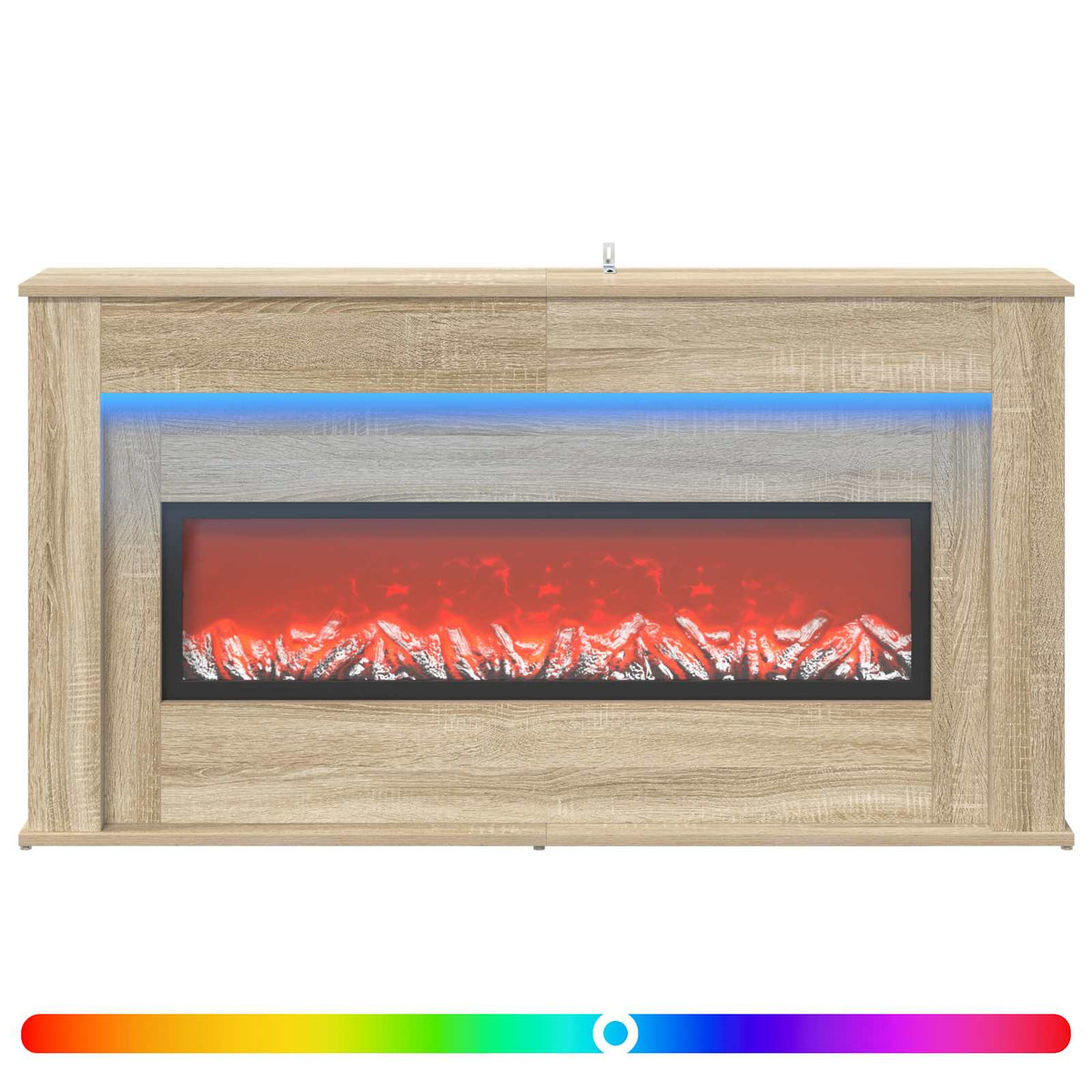 LED-nauhalla varustettu takka Sonoma 130 x 20 x 69,5 cm