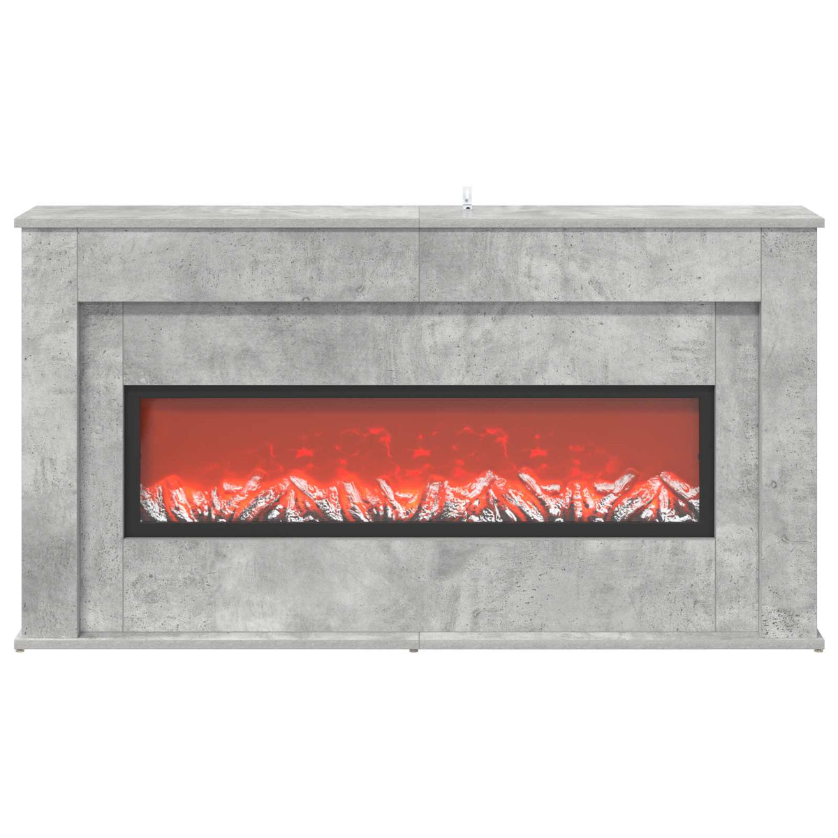 LED-nauhalla varustettu takka Betoni 130 x 20 x 69,5 cm