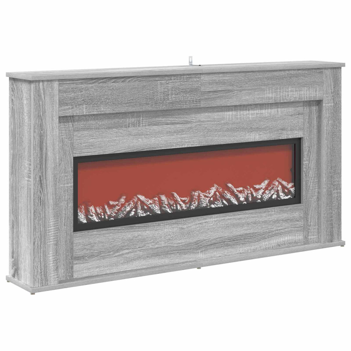 LED-nauhalla varustettu takka Harmaa Sonoma 130 x 20 x 69,5 cm