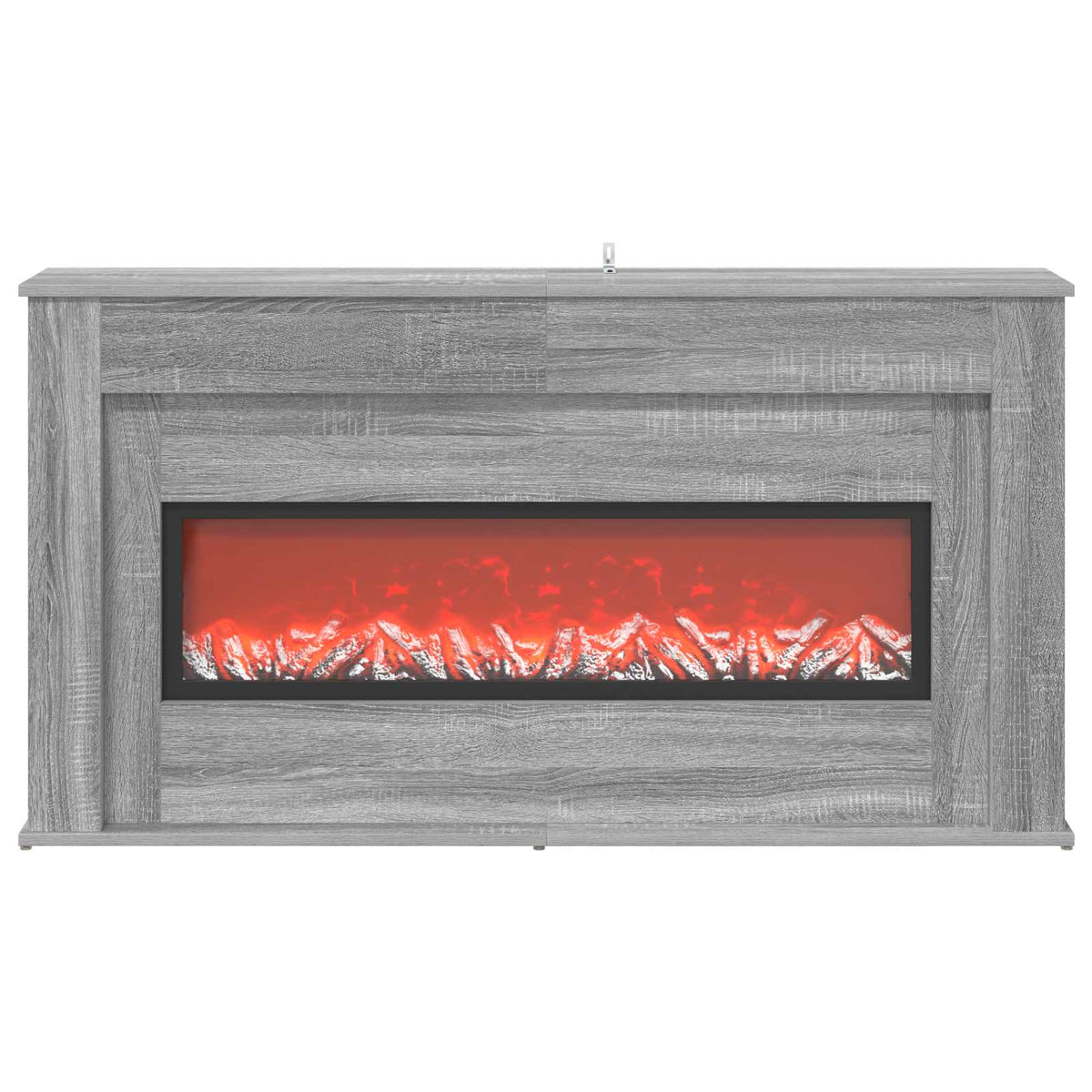 LED-nauhalla varustettu takka Harmaa Sonoma 130 x 20 x 69,5 cm