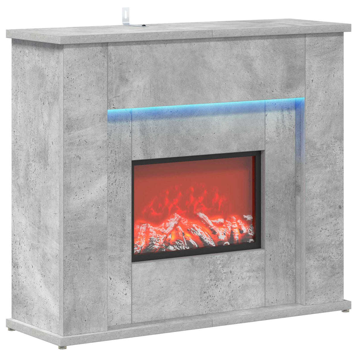 LED-nauhalla varustettu takka Betoni 63 x 20 x 54,5 cm
