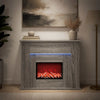 LED-nauhalla varustettu takka Harmaa Sonoma 63 x 20 x 54,5 cm