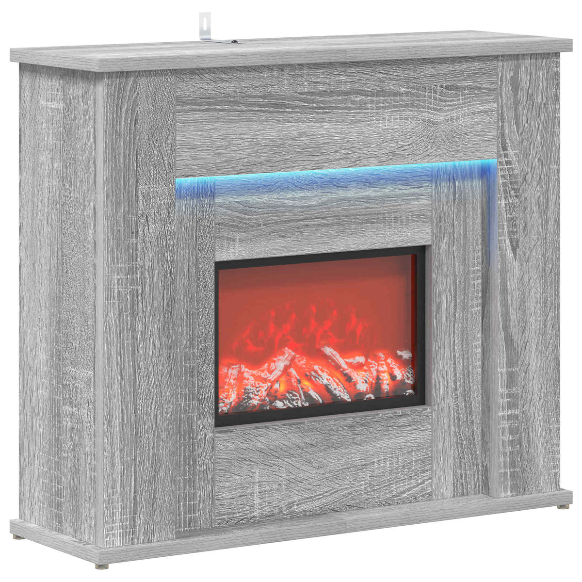LED-nauhalla varustettu takka Harmaa Sonoma 63 x 20 x 54,5 cm