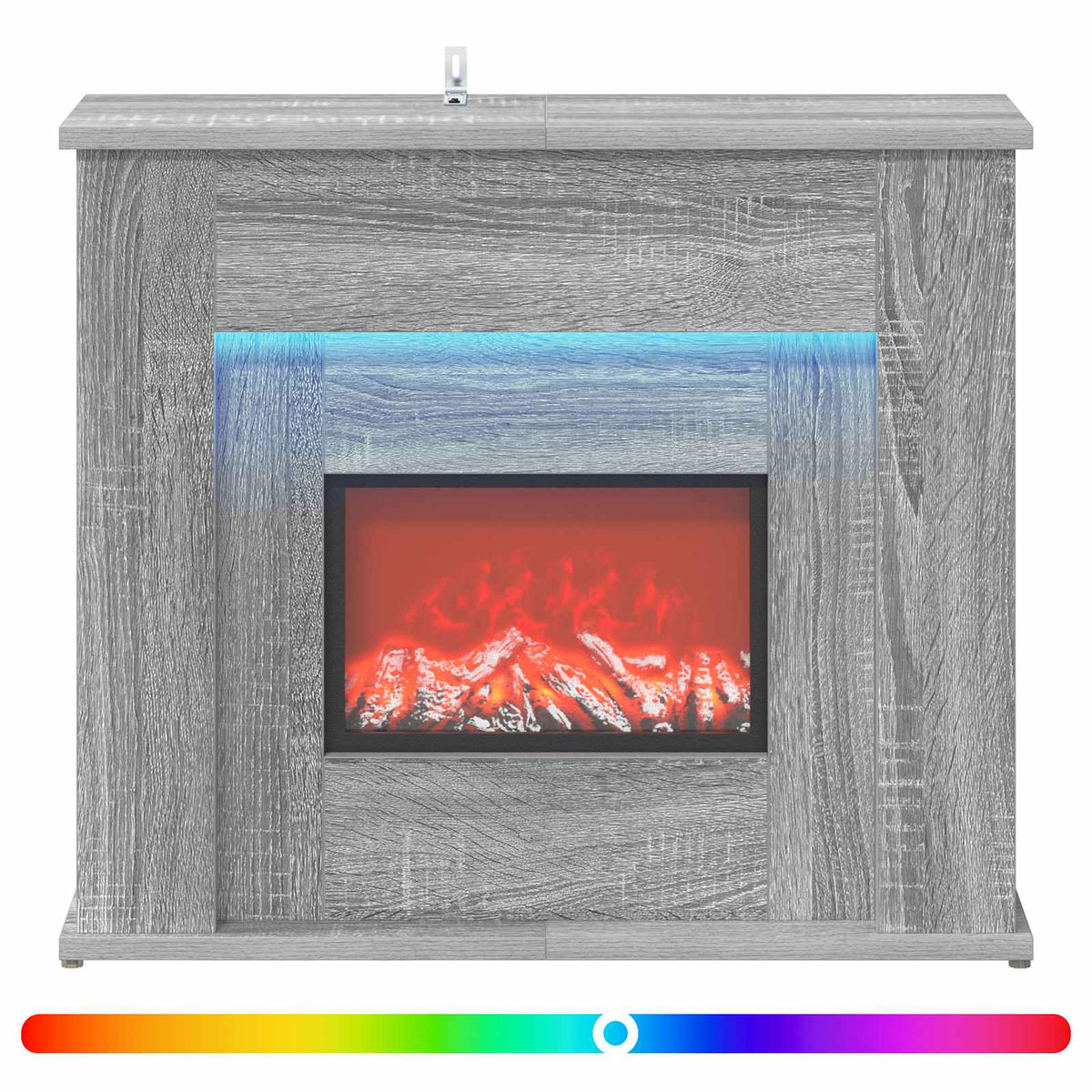 LED-nauhalla varustettu takka Harmaa Sonoma 63 x 20 x 54,5 cm