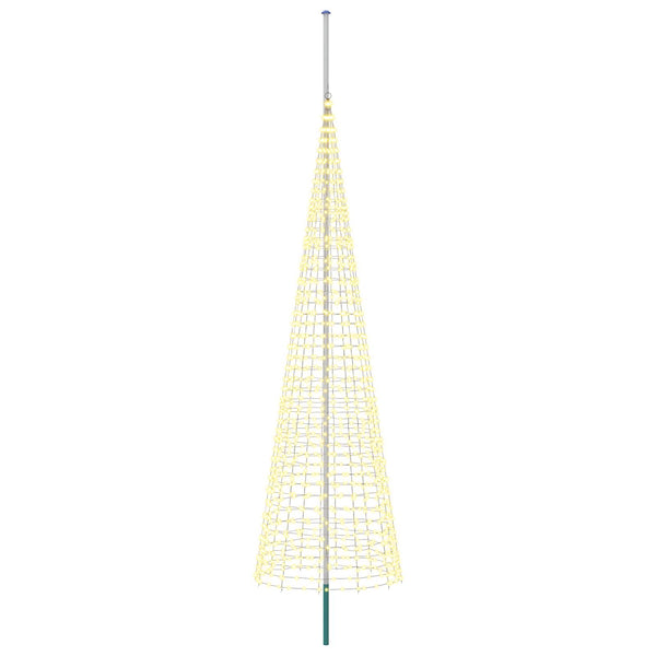 Joulukuusen valosarja piikillä ja lipputangolla 500 cm
