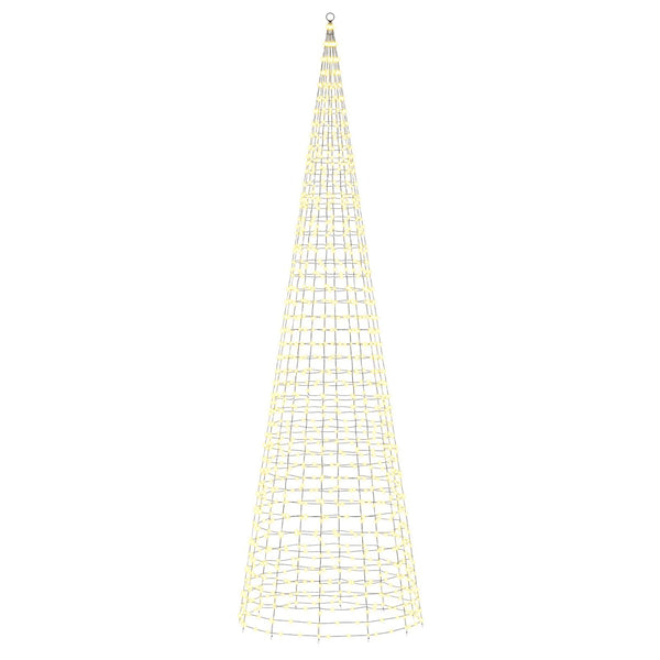 Joulukuusen valosarja piikillä ja lipputangolla 500 cm