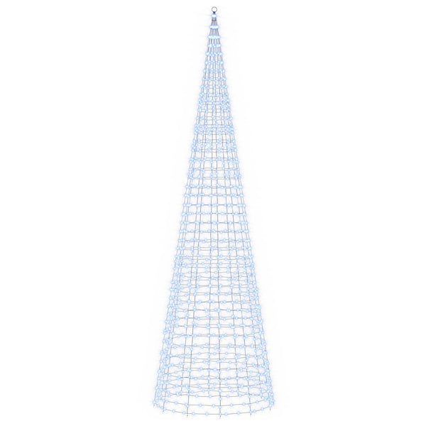 Joulukuusen valosarja piikillä ja lipputangolla 500 cm