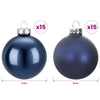 Joulupallosetti 30 kpl Sininen 6 cm Polystyreeni