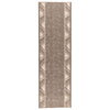 Räystäskynnysmatto FLORNES Kudottu Taupe Zigzag 100 x 450 cm PP