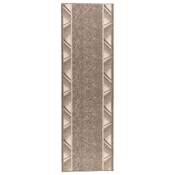 Räystäskynnysmatto FLORNES Kudottu Taupe Zigzag 100 x 450 cm PP