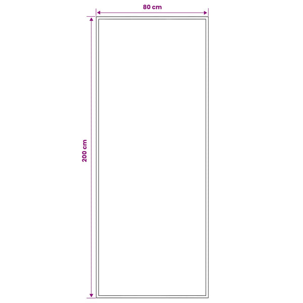 Räystäskynnysmatto FLORNES Kudottu Taupe-kuvio 80 x 200 cm PP