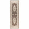 Räystäskynnysmatto FLORNES Kudottu Taupe-kuvio 80 x 450 cm PP