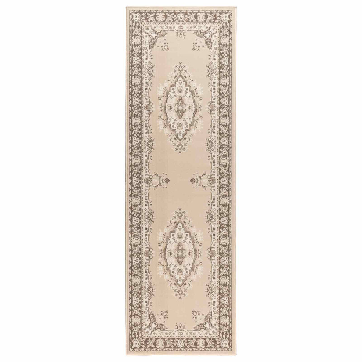 Räystäskynnysmatto FLORNES Kudottu Ekru-kuvio 80 x 400 cm PP