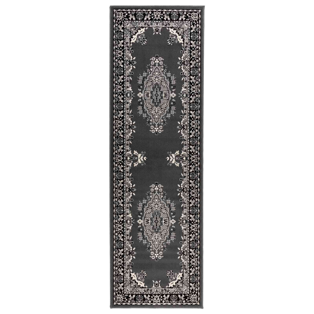 Räystäskynnysmatto FLORNES Kudottu Harmaa kuvio 80 x 450 cm PP