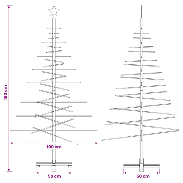 Puinen Joulukuusi KOTKA 180 cm Bambu ja täysi mänty