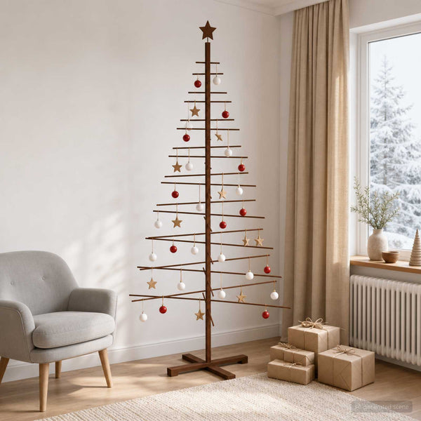 Puinen Joulukuusi KOTKA 210 cm Bambu ja täysi mänty