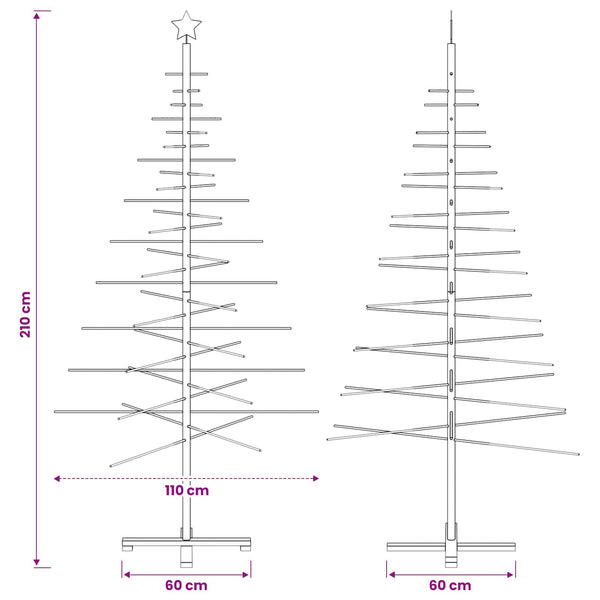 Puinen Joulukuusi KOTKA 210 cm Bambu ja täysi mänty