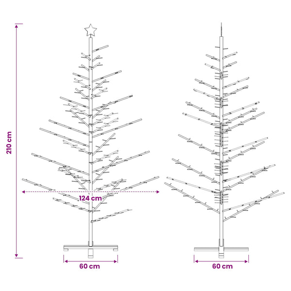 Puinen Joulukuusi KOTKA 210 cm Bambu ja täysi mänty