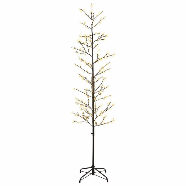 Koristekoivu valoilla Musta 47 x 210 cm Teräs 567 LEDiä