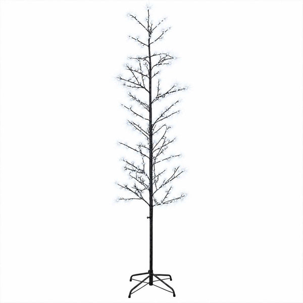 Koristekoivu valoilla Musta 47 x 210 cm Teräs 567 LEDiä