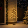 LED-valonauhakuusi Musta 18 x 18 x 120 cm Teräs 140 LEDiä