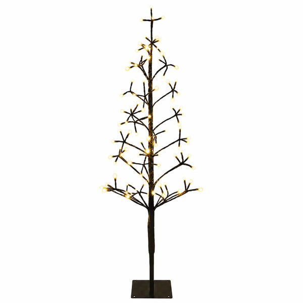 LED-valonauhakuusi Musta 18 x 18 x 120 cm Teräs 140 LEDiä