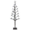 LED-valonauhakuusi Musta 18 x 18 x 120 cm Teräs 140 LEDiä