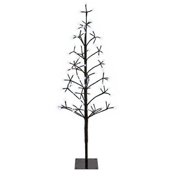LED-valonauhakuusi Musta 18 x 18 x 120 cm Teräs 140 LEDiä
