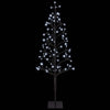 LED-valonauhakuusi Musta 18 x 18 x 120 cm Teräs 140 LEDiä
